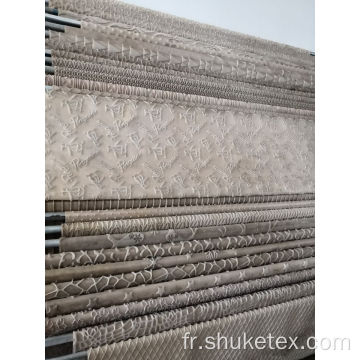 Tissu à tricoter en jacquard brillant à carreaux flanelle